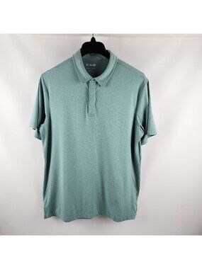 01.Algo Shirt Mens XL Green Performance S/S Polo